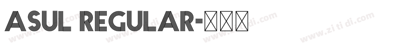 Asul Regular字体转换